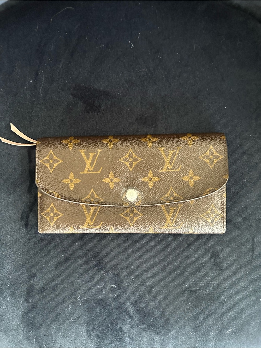 Louis Vuitton Monogram Canvas Fold-Over Wallet in Brown